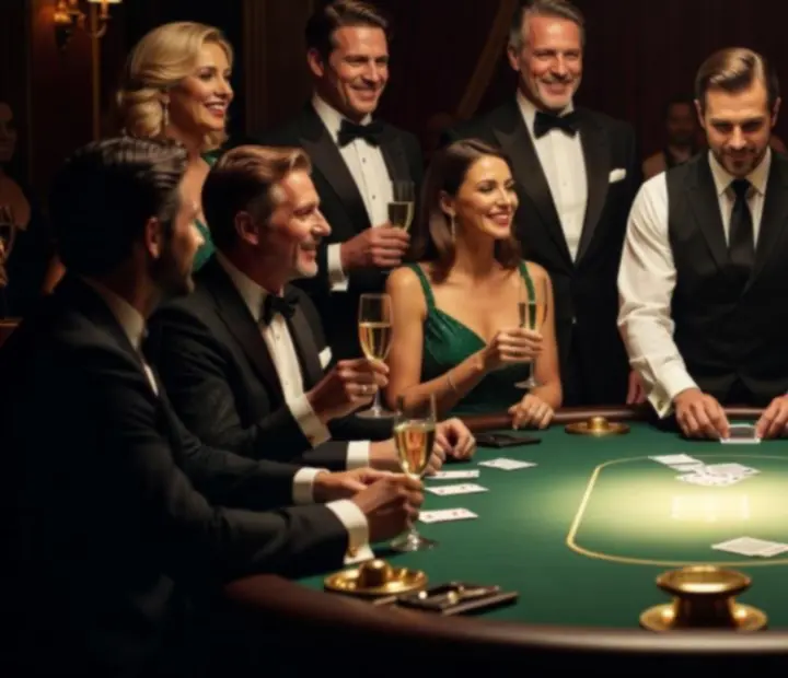 Professzionálisan megörökített hangulatos pillanat egy casino témájú rendezvényen